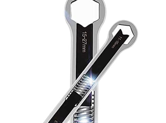 عرض 2 قطعة مفتاح ربط حلقي مفتاح عالمي قابل للتعديل