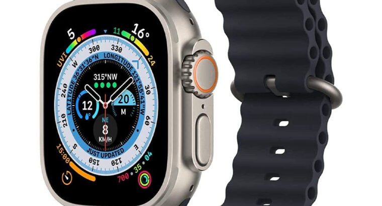 Smart watch ultraشاشة كبيرة وكاملة بتقنيات متعددة