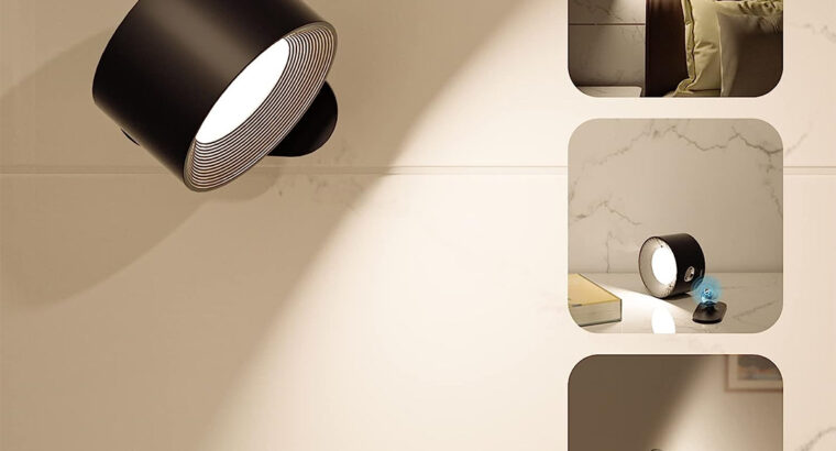 مصباح lED مثبت على الحائط مدمج ببطارية قابلة للشحن