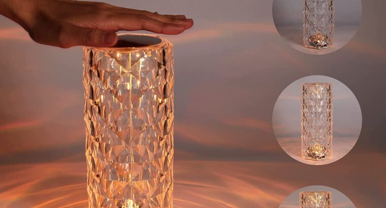 مصباح طاولة كريستال الماس عملى بتصميم عصرى وانيق