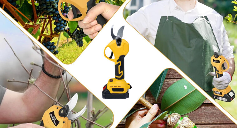 مقص اشجار بالكهرباء مضاد للصدمات وغير قابل لانزلاق