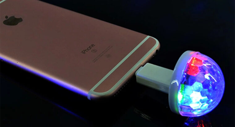 مصباح ليد صغير بمنفذ USB 6 الوان مختلفة.حجمها صغير