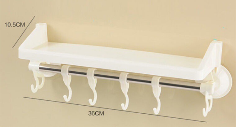 رف الحمام 3*1 سهلة التركيب بتتلزق بمجرد الضغط على