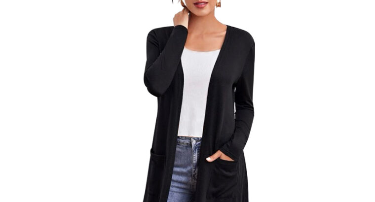 كرديجان بيزك طويل اسود وكحلى خامة مريحة على جسمك