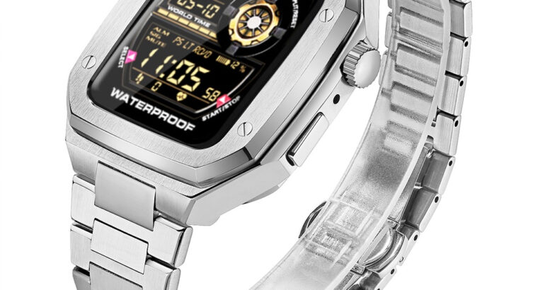 سوار بديل لساعة آبل خامة قوية من المعدن سوار ممتاز