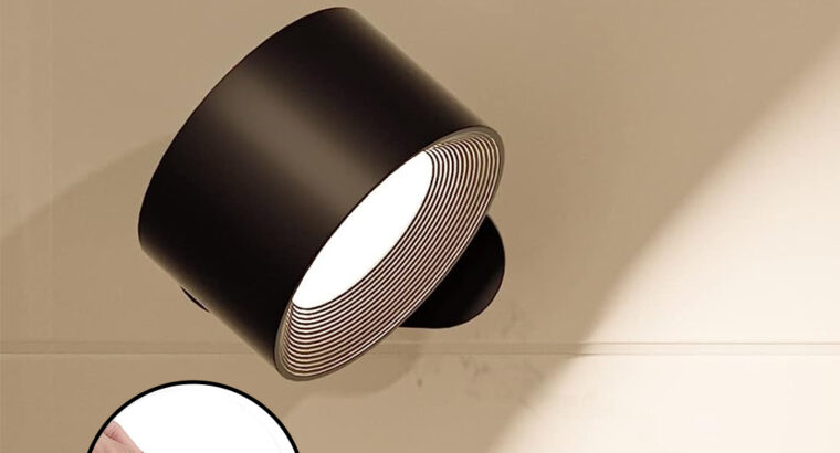 مصباح lED مثبت على الحائط مدمج ببطارية قابلة للشحن