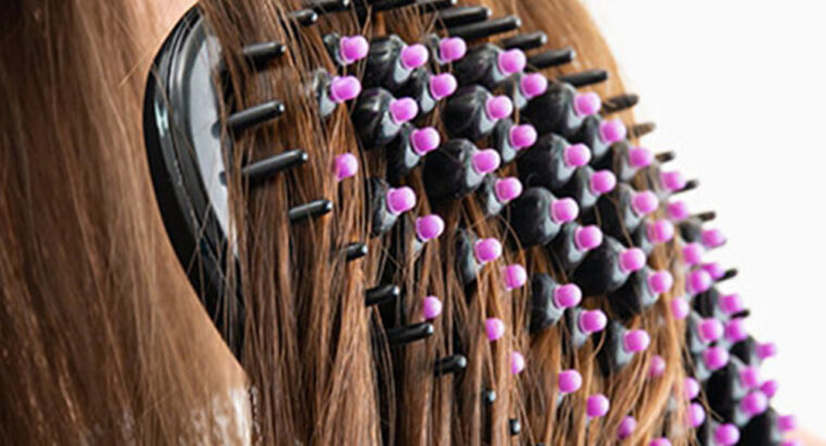 فرشاة الشعر بتقنية النانو سلفر 3D سهلة الاستخدام .