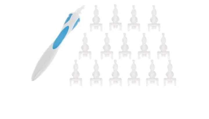 قلم تنظيف الاذن الآمن مصنوع من السيليكون الناعم ..