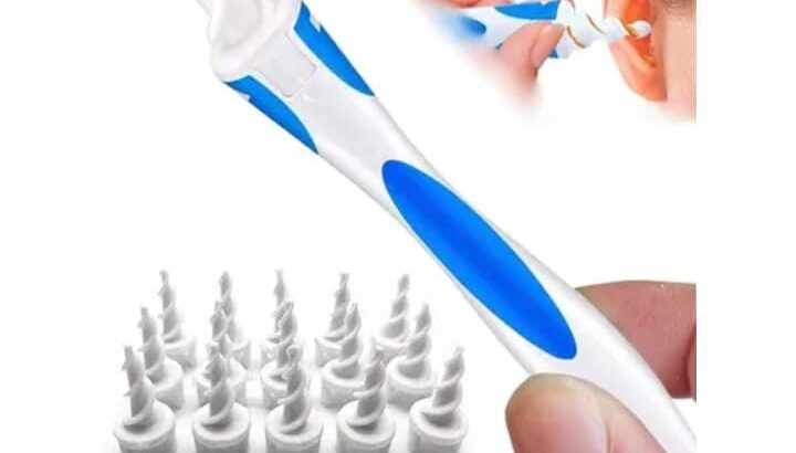 قلم تنظيف الاذن الآمن مصنوع من السيليكون الناعم ..