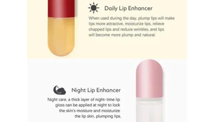 Lip Plumper & Lip Care Serum Moisturizeمقاوم للماء