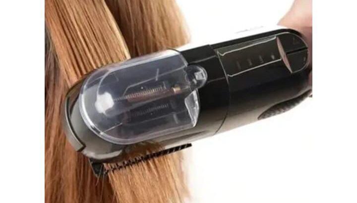 مكواة لتشذيب اطراف الشعر بأمان انتهاء الشعر المقصف