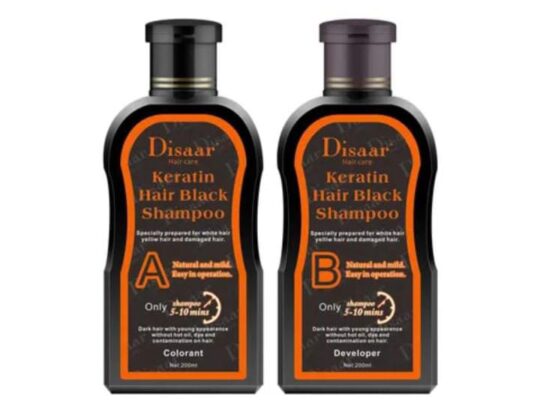Dissar Black Hair Shampooمكواه آمنةللشعر بالامارات