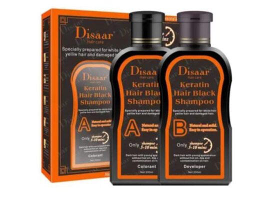 Dissar Black Hair Shampooمكواه آمنةللشعر بالامارات