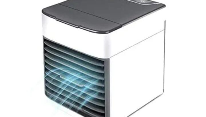 USB Air Conditioning Fan LED Portable Air Cooler.