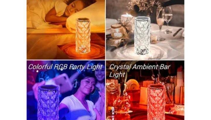 Crystal Diamond Lampمصباح كريستال الماس انيقة جدا.