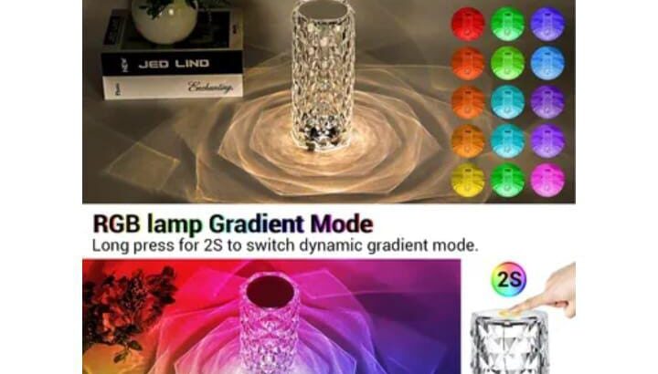 Crystal Diamond Lampمصباح كريستال الماس انيقة جدا.