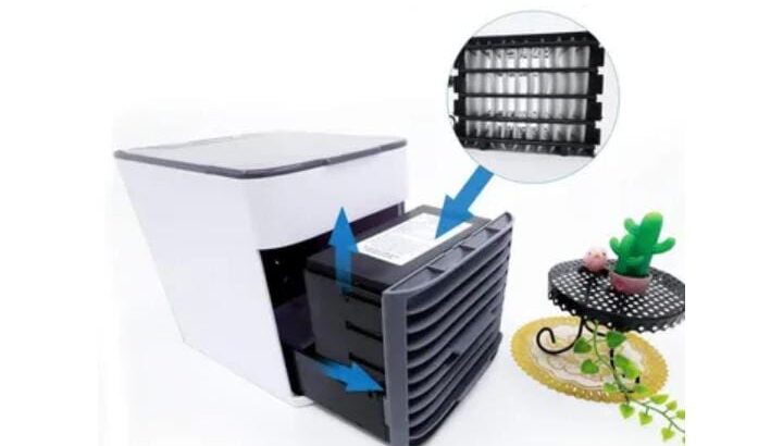 USB Air Conditioning Fan LED Portable Air Cooler