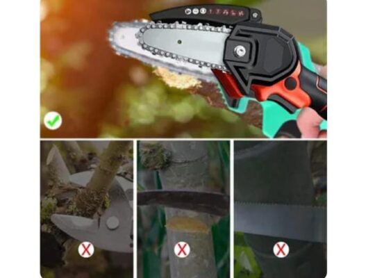 Airbike mini chainsaw rechargeable حجم صغير ممتاز.