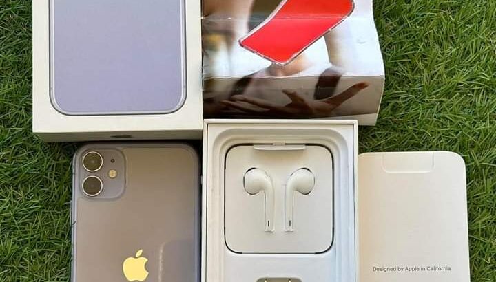 موبايل آيفون 11 بدون خربوش مستعمل للبيع