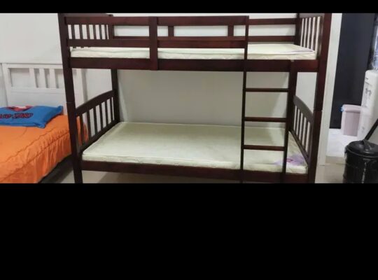 For sell brand new single size wood 🪵 double bed