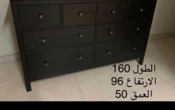 وحدة 6 ادراج من ايكيا لون اسود بحاله ممتازه جدا