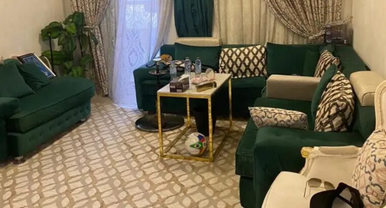 للايجار الشهري المفروش عجمان غرفتين وصاله مع بلكون