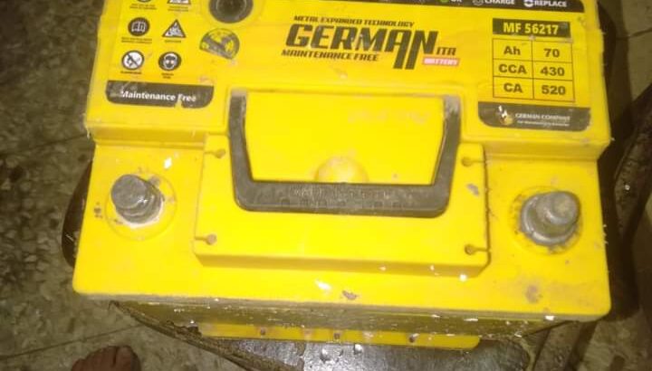 بطارية للبيع بطاريه German TD 70 امبير كسر زيرو .