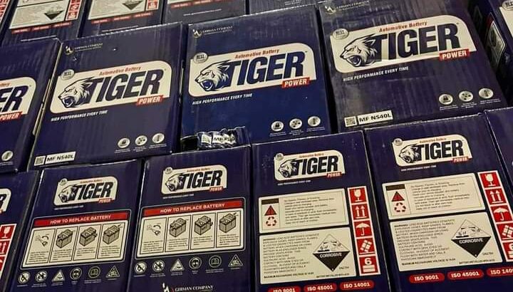 بطارية توك توك للبيع نوعها تايجر وحش الطريق ممتازة