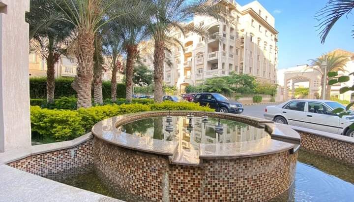 شقه دور تانى 167متر 3غرف و2حمام نص تشطيب فيو جاردن