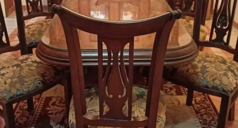 سفره بالنيش 6كراسى للبيع عموله بحاله ممتازة