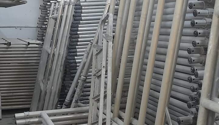 سقالات المنيوم للبيع جديد ومستعمل ومراوح هواء