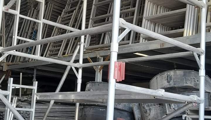 سقالات المنيوم للبيع جديد ومستعمل ومراوح هواء