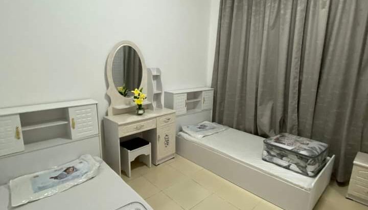 غرفتين للايجار الشهري بعجمان بالجاردن سيتي