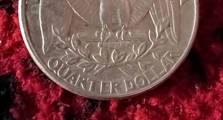 ربع دولار أمريكى تحفة قديمه