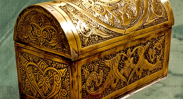 شكمجيه نحاس مزخرفة شغل اسلامي قديم هاند ميد و حفر ابره