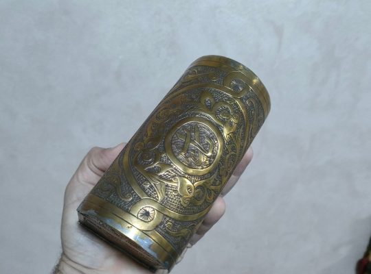 شكمجيه نحاس مزخرفة شغل اسلامي قديم هاند ميد و حفر ابره