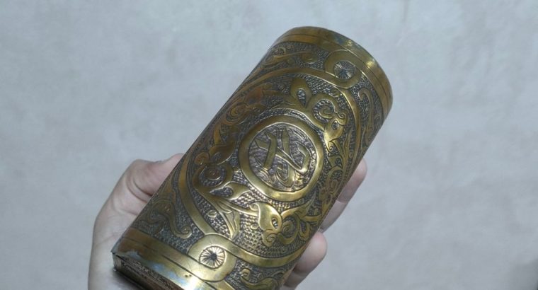 شكمجيه نحاس مزخرفة شغل اسلامي قديم هاند ميد و حفر ابره