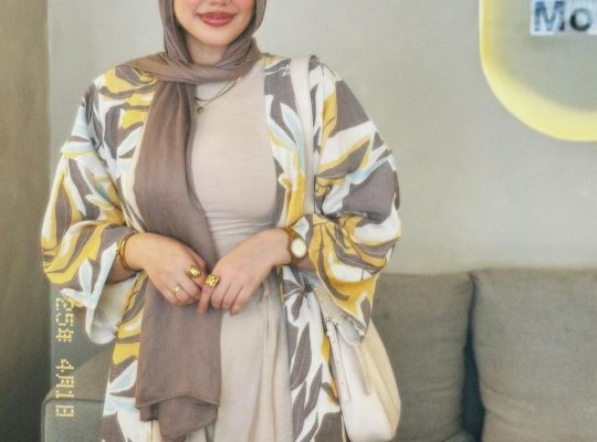 طقم 3 قطع شيك جدًا – بولورو مشجر + بنطلون CY